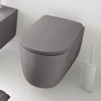 Унитаз подвесной Kerasan Nolita 531489 безободковый, железо матовое