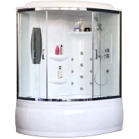 Душевая кабина 140x95x225 см Royal Bath RB140ALP-T-CH-R прозрачное