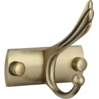 Крючок Savol S-00111C двойной, для ванны, бронза