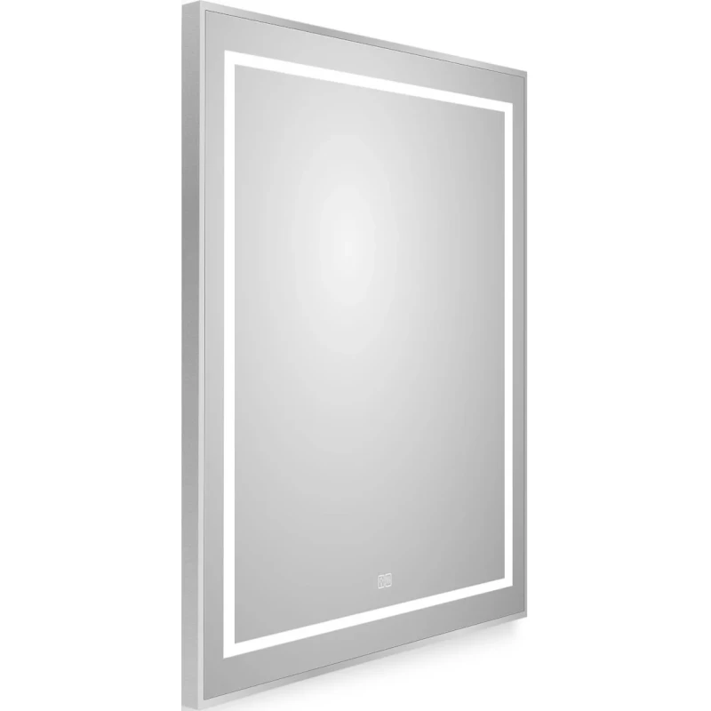 Зеркало BelBagno Kraft SPC-KRAFT-600-800-LED-TCH-WARM 60x80 см, с LED-подсветкой, сенсорным выключателем, антизапотеванием, алюминий