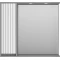 Зеркальный шкаф Brevita Balaton BAL-04090-01-01Л 88,2x80 см L, с подсветкой, выключателем, белый матовый/серый матовый - 1