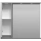 Зеркальный шкаф Brevita Balaton BAL-04090-01-01Л 88,2x80 см L, с подсветкой, выключателем, белый матовый/серый матовый - 3