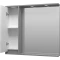 Зеркальный шкаф Brevita Balaton BAL-04090-01-01Л 88,2x80 см L, с подсветкой, выключателем, белый матовый/серый матовый - 4