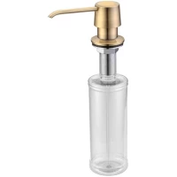 Дозатор для жидкого мыла Zorg ZR-20 BR 350 мл, встраиваемый, для кухни, бронза