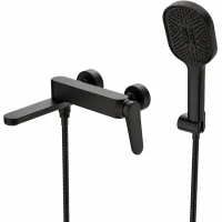 Смеситель для ванны Gappo G3210-6 с душевым гарнитуром, черный матовый