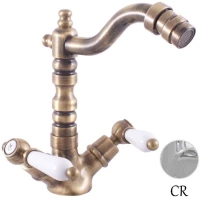 Смеситель для биде без донного клапана Rav Slezak Morava Retro MK520.5/9