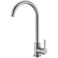 Смеситель для кухни Voda K 55 нержавеющая сталь