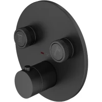 Термостат для ванны Plumberia Selection PSBOX PSB1902NO встраиваемый, черный матовый