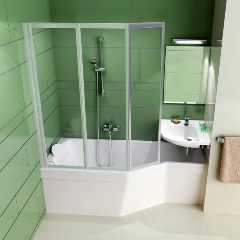 Асимметричная акриловая ванна BeHappy 150 x 75 P Ravak C151000000