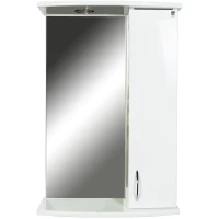 Зеркальный шкаф 50x76 см белый глянец Orange Диана Di-50ZS