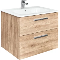 Тумба под раковину Roca Victoria A857468517 58,5 см, подвесная, орех