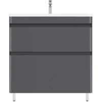 Тумба под раковину Style Line Атлантика СС-00002583 79 см, напольная, графит матовый