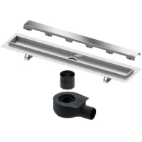 Душевой трап (лоток) Tece TECEdrainline steel II 600900 + 650000 + 660016 + 600983 84,3 см, с решеткой, щелевой, нержавеющая сталь