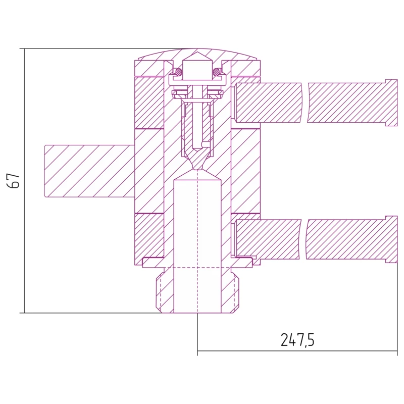 Полотенцедержатель 24,75 см состаренная латунь Сунержа 051-2003-0250