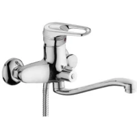 Смеситель для ванны D-Lin D146492-2 универсальный, с душевым гарнитуром, хром