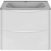 Тумба с раковиной белый глянец 59,4 см Vincea Paola VMC-2P600GW + VCB-2VP600G