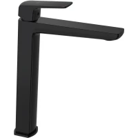 Смеситель для раковины Lemark Hosta LM12309BL без донного клапана, черный матовый