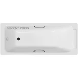 Чугунная ванна 170x70 см с отверстиями для ручек Vinsent Veron Italon VIT1707045H