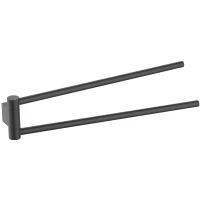 Полотенцедержатель Timo Luiro 18559/03 43,7 см, поворотный, двойной, черный матовый