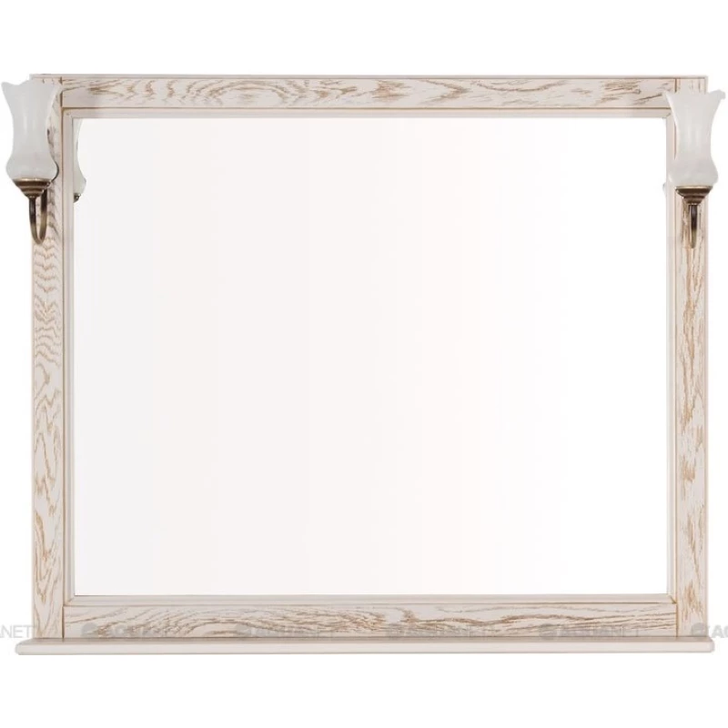 Зеркало 106,2x90,1 см жасмин/золото Aquanet Тесса 00185817