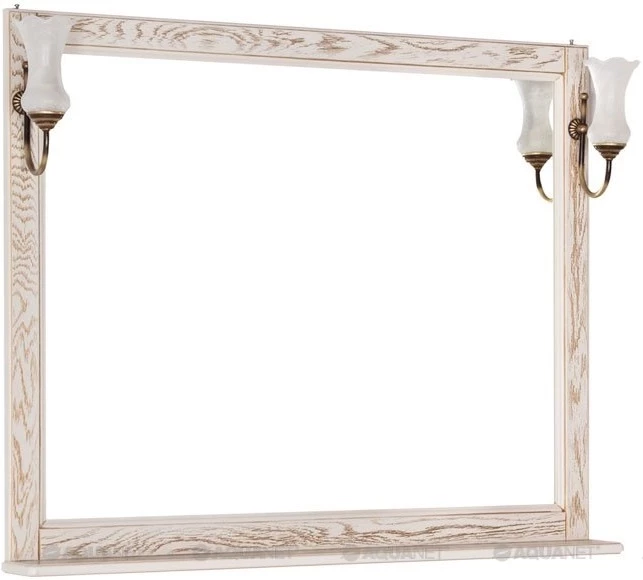 Зеркало 106,2x90,1 см жасмин/золото Aquanet Тесса 00185817 зеркало aquanet валенса 110 белый краколет золото 182648