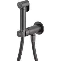 Гигиенический душ Remer Minimal N64WCFP со смесителем, черный хром матовый