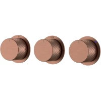 Смеситель для ванны Boheme Stick Diamond 124-3-BRB.1 встраиваемый, бронза матовая