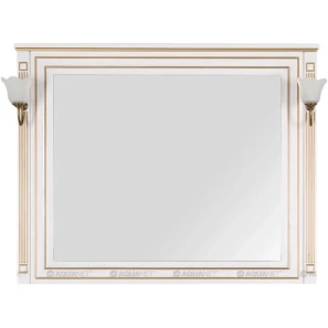Изображение товара зеркало 120x96,3 см белый золотая патина aquanet паола 00186105