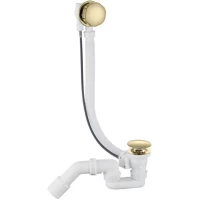 Слив-перелив для ванны Grocenberg GB240GO полуавтомат, золотой