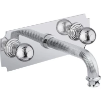 Встраиваемый смеситель на раковину хром, ручки металл Cezares Olimp OLIMP-BLS2-01-M