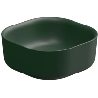 Раковина-чаша GSG Hit HILAVQU42036 42x42 см, накладная, изумрудный матовый