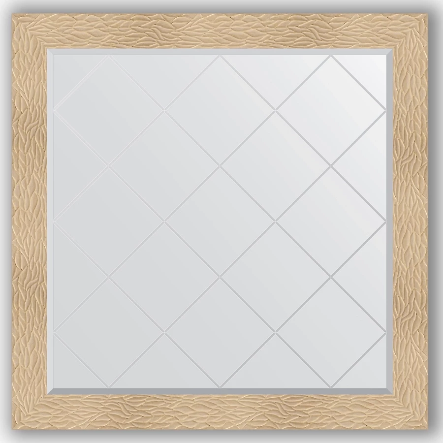 Зеркало 106x106 см золотые дюны Evoform Exclusive-G BY 4451 зеркало напольное 81x201 см золотые дюны evoform exclusive g floor by 6381