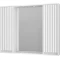 Зеркальный шкаф Brevita Balaton BAL-04100-01-011 98x80 см, с подсветкой, выключателем, белый матовый - 2