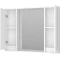 Зеркальный шкаф Brevita Balaton BAL-04100-01-011 98x80 см, с подсветкой, выключателем, белый матовый - 4