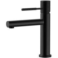 Смеситель для раковины GID Edessa SS070-BM-K без донного клапана, черный матовый
