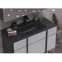 Раковина Ibiza 91 см , черный антрацит (мат)