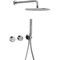 Душевой комплект Feramolli Amos CN738-12 300 мм, CoolStart, со смесителем, никель матовый