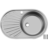 Кухонная мойка матовая сталь Ukinox Фаворит FAM770.480 -GT5K 1R