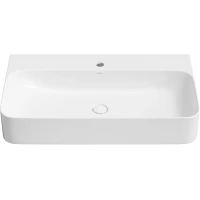 Раковина-чаша Wellsee Clermont 302603000 80x47 см, накладная, подвесная, белый, с донным клапаном в цвете белый