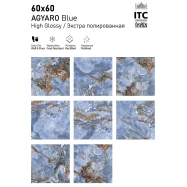 Керамогранит AGYARO Blue High Glossy 60x60