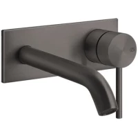 Смеситель для раковины Gessi Gessi316 54088#707 встраиваемый, без донного клапана, черный хром матовый