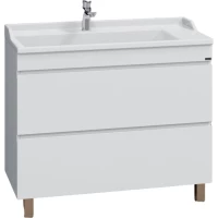 Тумба под раковину Санта Марс 700298 98,2 см, напольная, белый глянец