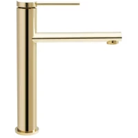 Смеситель для раковины Rea Oval REA-B6513 без донного клапана, золотой