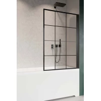 Шторка на ванну Radaway Nes Black PNJ I 100 Right Factory 10011100-54-55R 100 см R, профиль черный матовый, стекло прозрачное