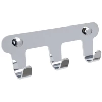 Планка с крючками Fixsen Practica FX-805-3 для ванны, хром