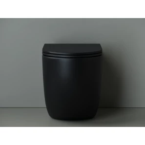 Изображение товара приставной безободковый унитаз с сиденьем микролифт ceramica nova metropol cn4004mb
