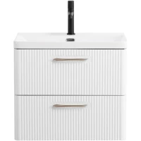 Тумба под раковину BelBagno Due DUE-500-2C-SO-BL-P 50,6 см, подвесная, Bianco Lucido