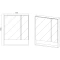 Зеркальный шкаф 70x85 см белый L/R Viant Мальта VMAL70BEL-ZSH - 3