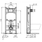 Комплект подвесной унитаз T007901 + T352701 + система инсталляции R046367 Ideal Standard Prosys Tesi RT007902 - 9