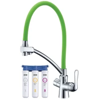Смеситель для кухни с фильтром Lemark Comfort LM3070C-Green + H851P00